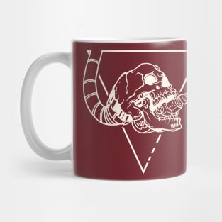 CYBORG SKULL - White Mug